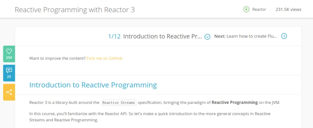Free tutorial - Reactive Programming with Reactor 3
